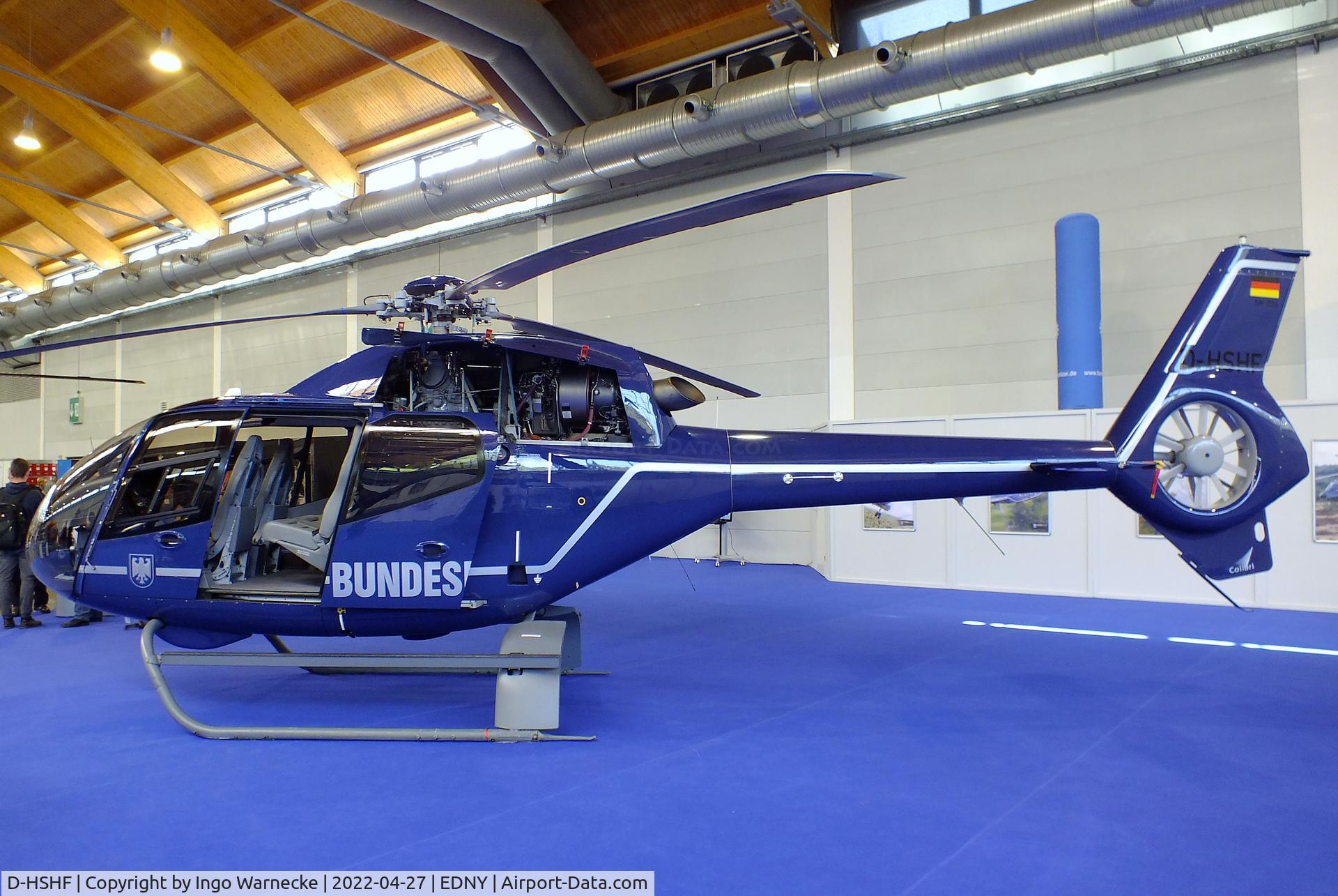 D-HSHF, 2008 Eurocopter EC-120B Colibri C/N 1556, Eurocopter EC120B Colibri of the Bundespolizei (german federal police) at the AERO 2022, Friedrichshafen