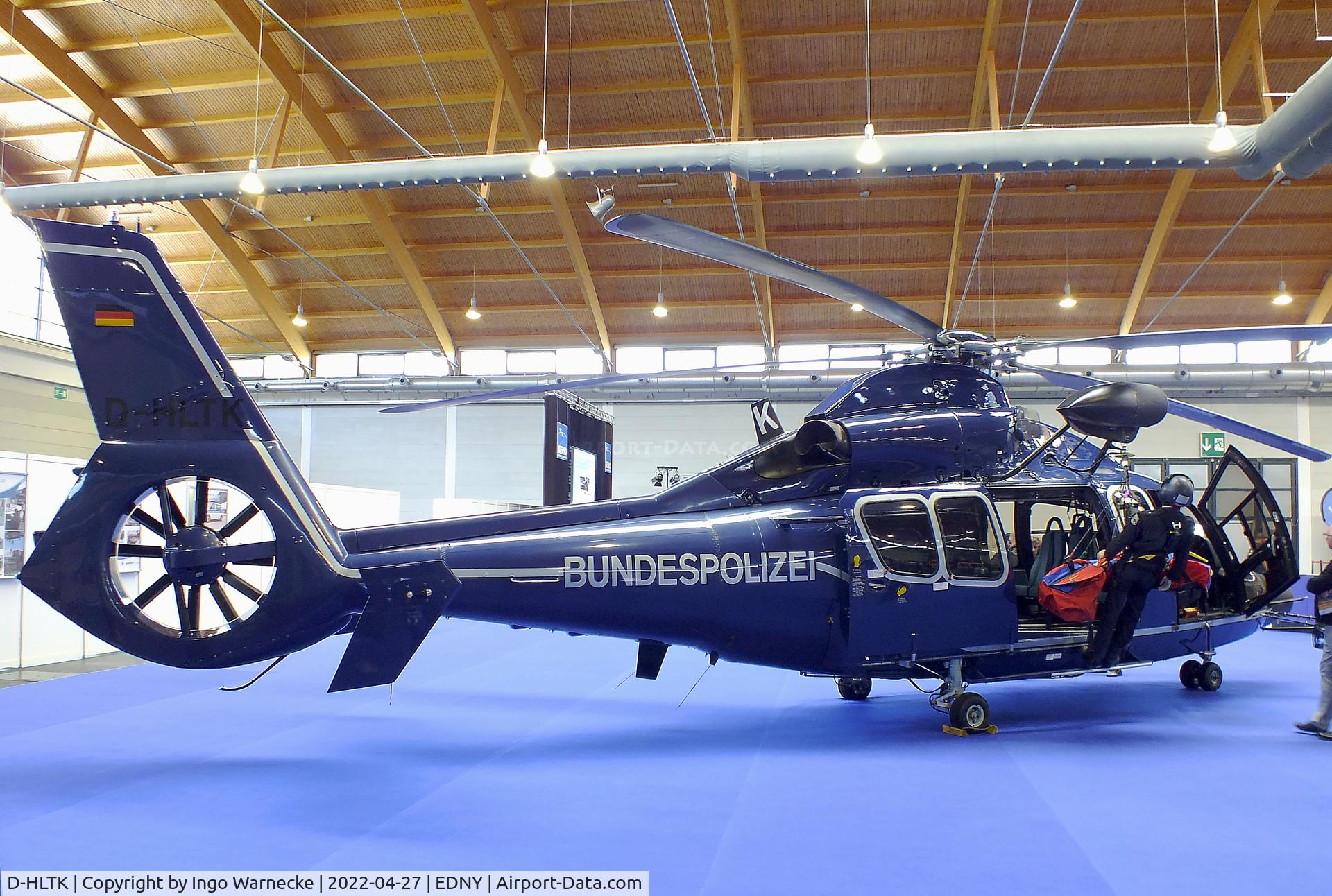 D-HLTK, Eurocopter EC-155B C/N 6595, Eurocopter EC155B of the Bundespolizei (german federal police) at the AERO 2022, Friedrichshafen