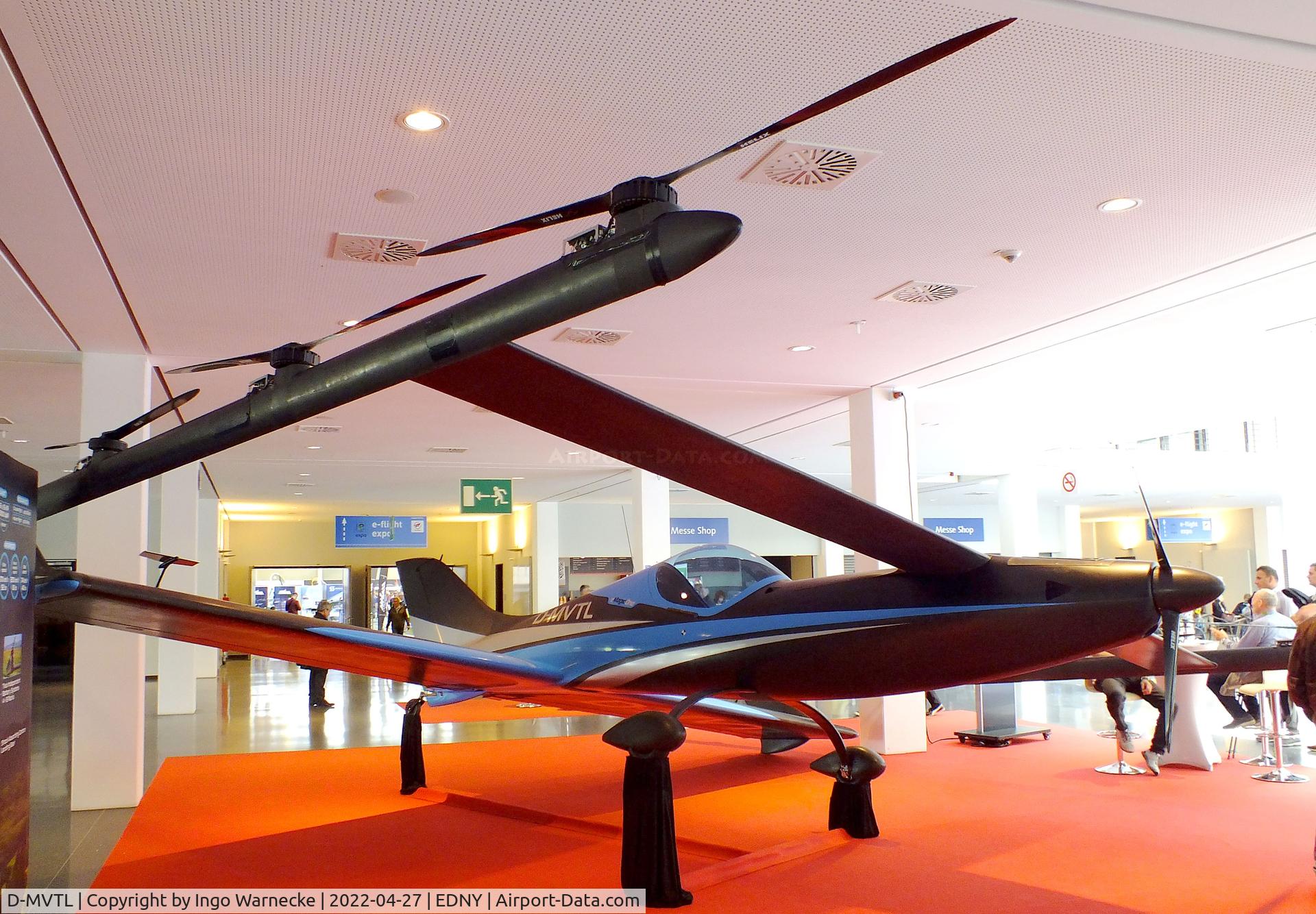 D-MVTL, 2021 eMagic One C/N 001, eMagic One powered by 9 electric motors, at the AERO 2022, Friedrichshafen