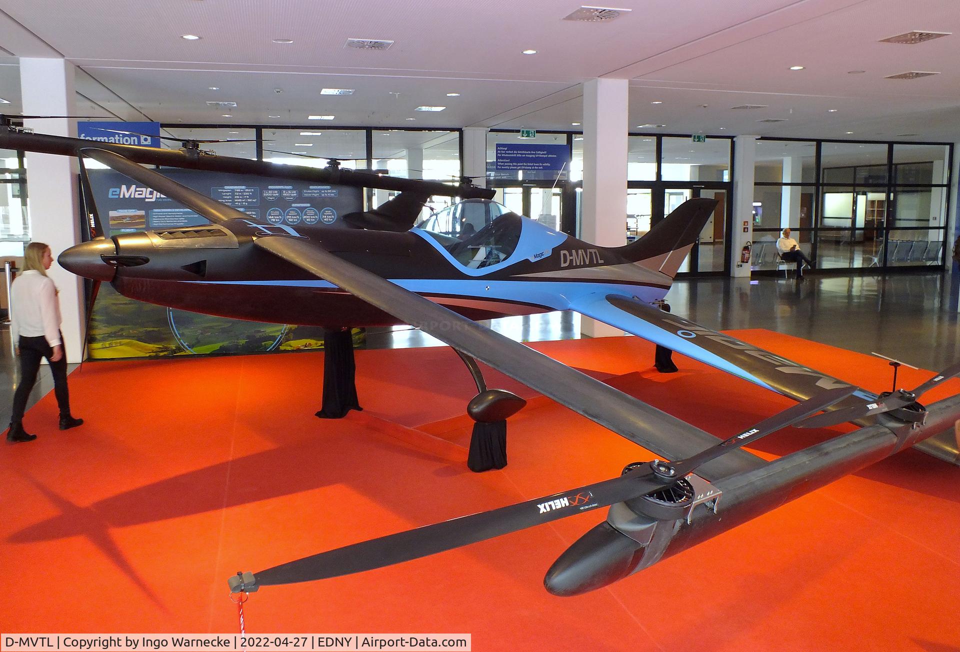 D-MVTL, 2021 eMagic One C/N 001, eMagic One powered by 9 electric motors, at the AERO 2022, Friedrichshafen
