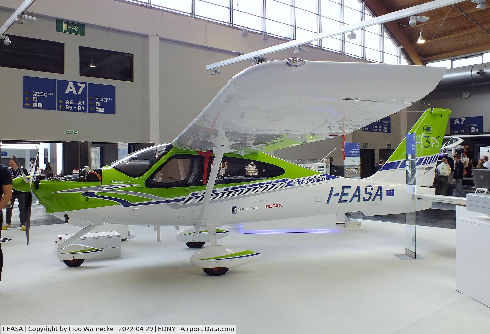 I-EASA, 2021 Tecnam P-2010 H3PS Hybrid C/N not found_I-EASA, Tecnam P2010 H3PS Hybrid demonstrator, powered by Rotax 915 iS and Rolls-Royce electric motor, at the AERO 2022, Friedrichshafen