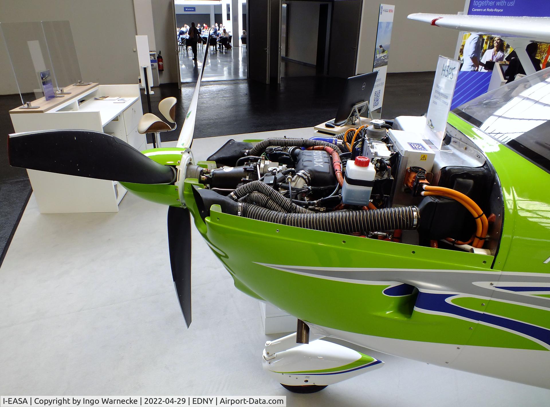 I-EASA, 2021 Tecnam P-2010 H3PS Hybrid C/N not found_I-EASA, Tecnam P2010 H3PS Hybrid demonstrator, powered by Rotax 915 iS and Rolls-Royce electric motor, at the AERO 2022, Friedrichshafen