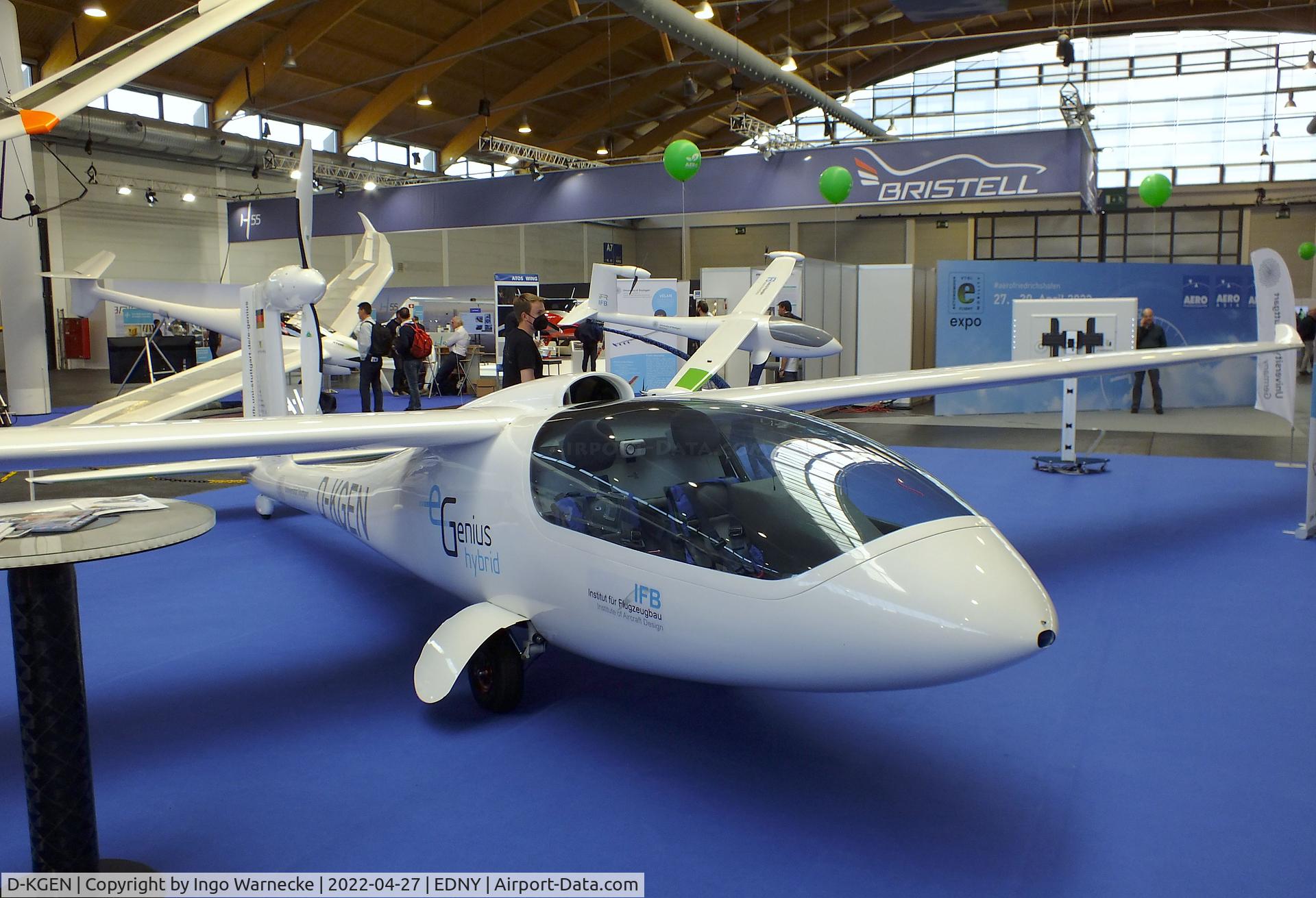 D-KGEN, 2011 Akaflieg Stuttgart e-Genius C/N 01, Akaflieg Stuttgart e-Genius hybrid powered by Mercedes-Benz OM660 diesel and an electric Motor, at the AERO 2022, Friedrichshafen