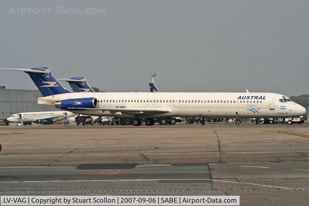 LV-VAG, 1992 McDonnell Douglas MD-83 (DC-9-83) C/N 53117, Austral