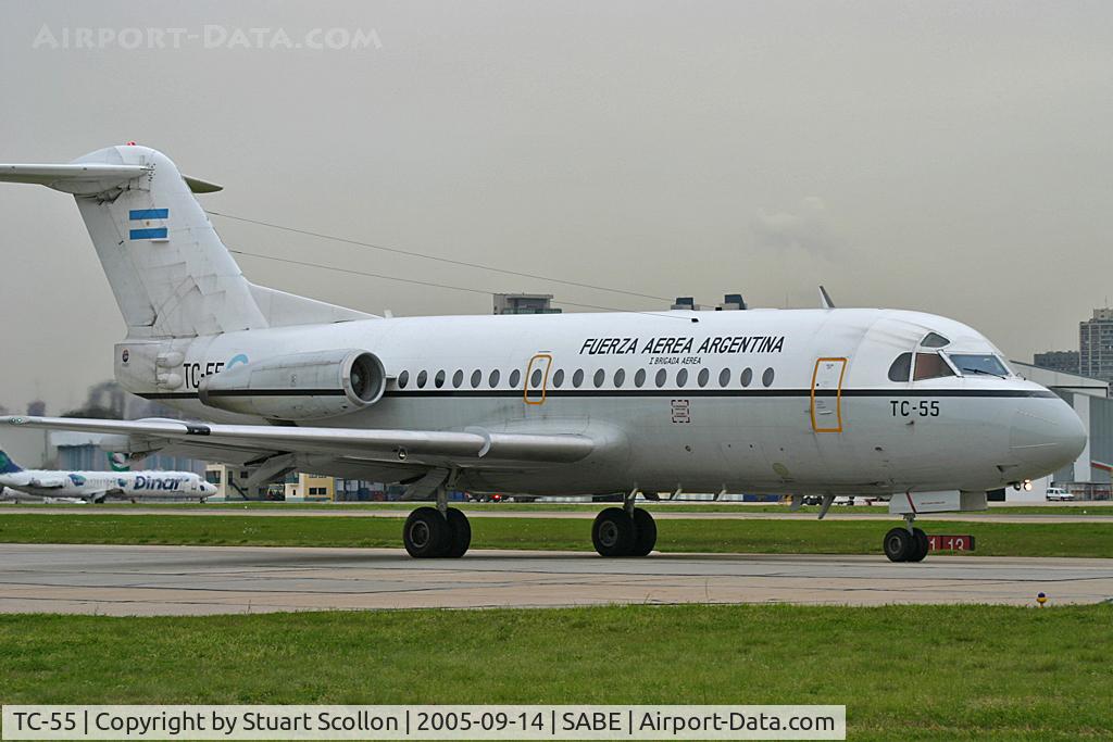 TC-55, 1970 Fokker F.28-1000 Fellowship C/N 11024, FUERZA