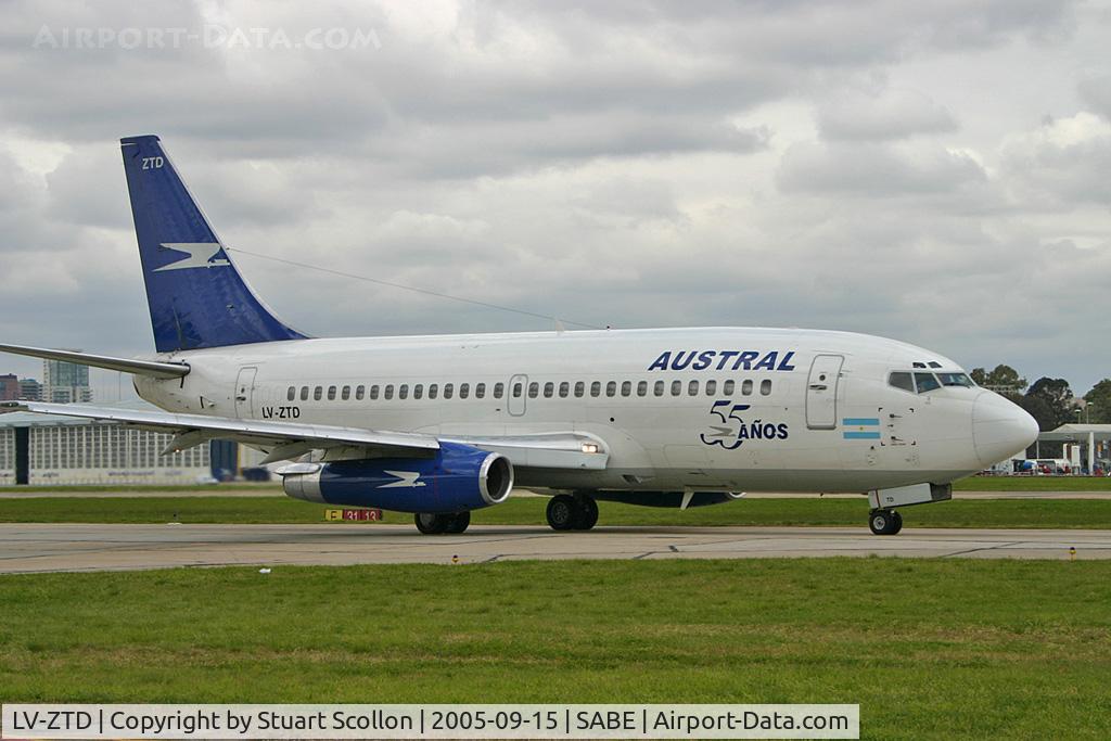 LV-ZTD, 1985 Boeing 737-236 C/N 23225, Aerolineas