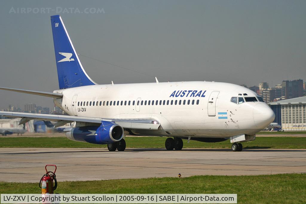 LV-ZXV, 1987 Boeing 737-228 C/N 23793, Aerolineas