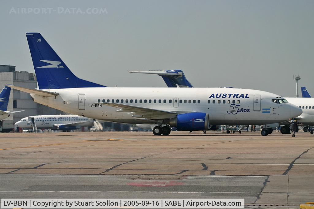 LV-BBN, 1993 Boeing 737-5H6 C/N 26454, Aerolineas