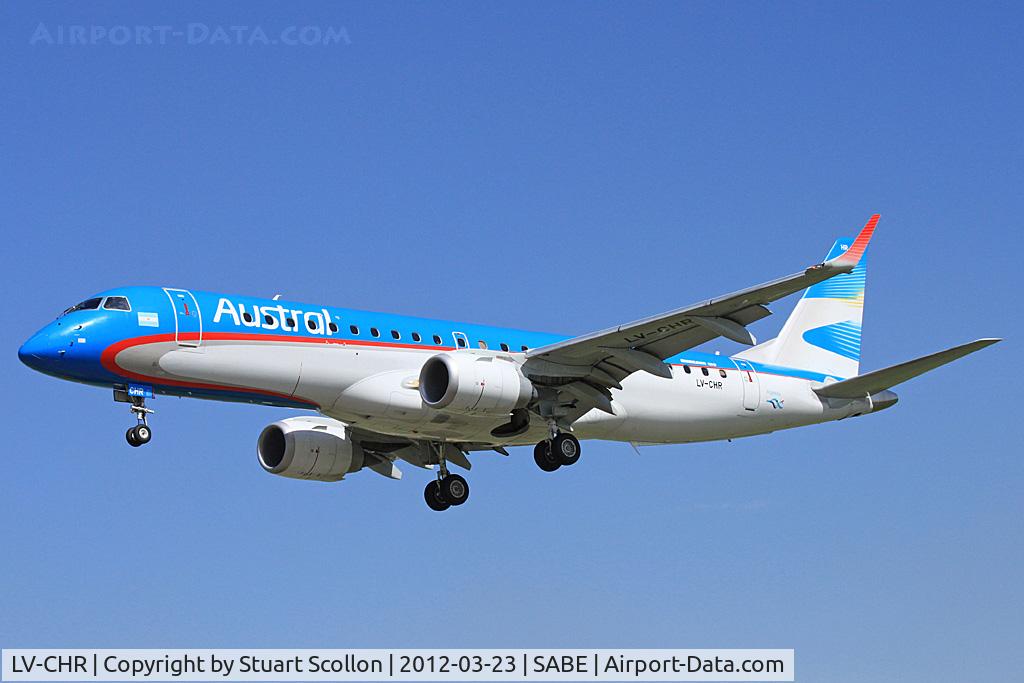 LV-CHR, 2010 Embraer 190AR (ERJ-190-100IGW) C/N 19000400, Austral