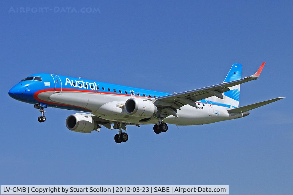 LV-CMB, 2011 Embraer 190AR (ERJ-190-100IGW) C/N 19000448, Austral