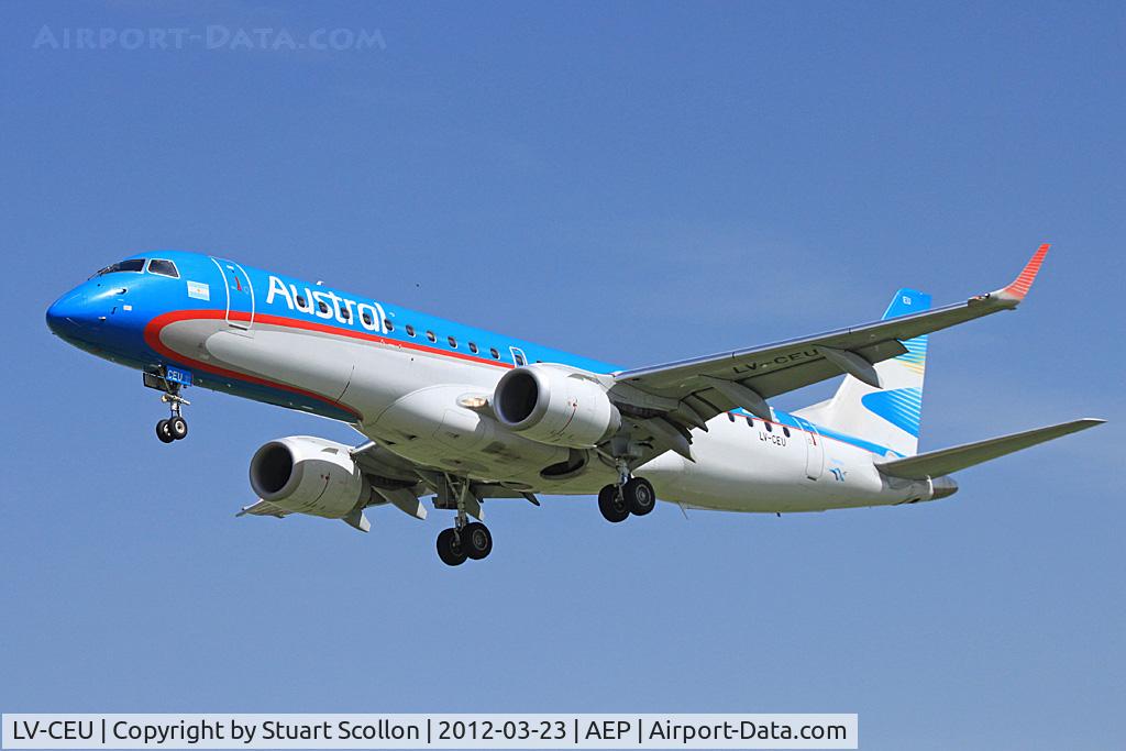 LV-CEU, 2010 Embraer ERJ-190AR C/N 19000389, Austral