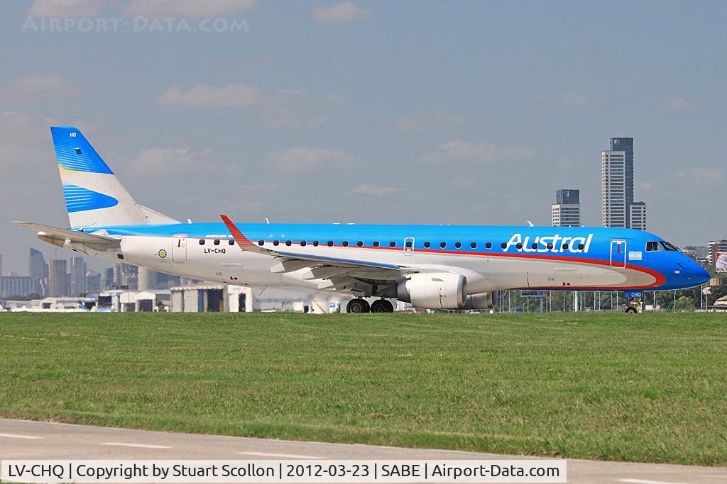 LV-CHQ, 2010 Embraer 190AR (ERJ-190-100IGW) C/N 19000397, Austral