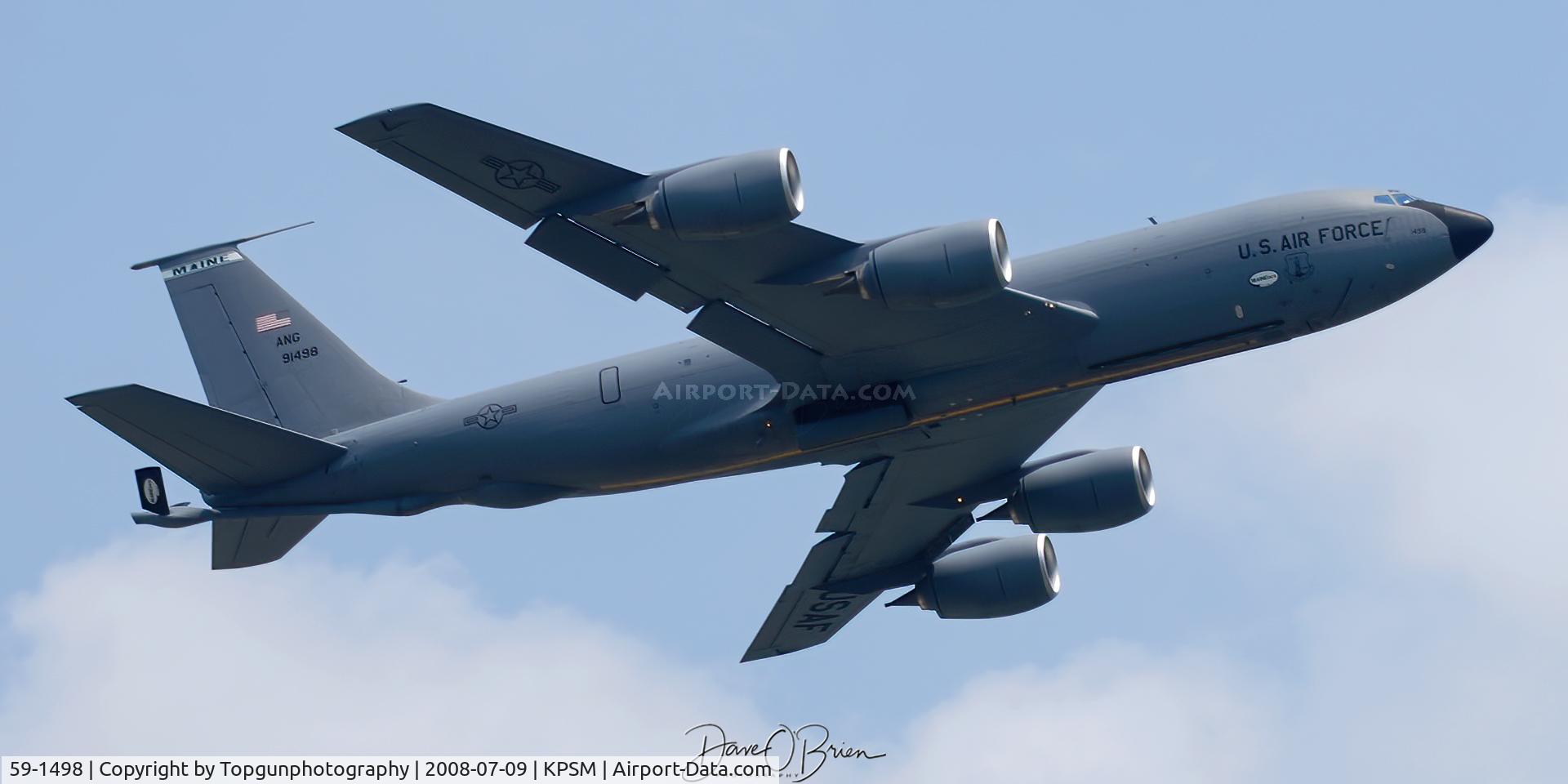 59-1498, 1959 Boeing KC-135R Stratotanker C/N 17986, MAINE84 Heavy off RW16