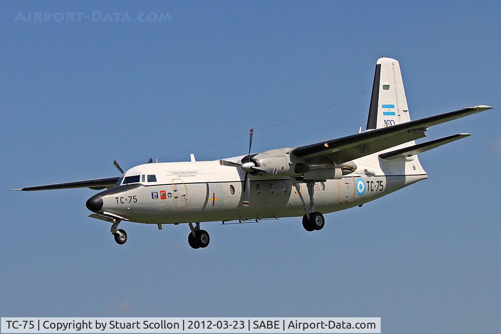 TC-75, 1981 Fokker F-27-500 Friendship C/N 10621, LAEDA
