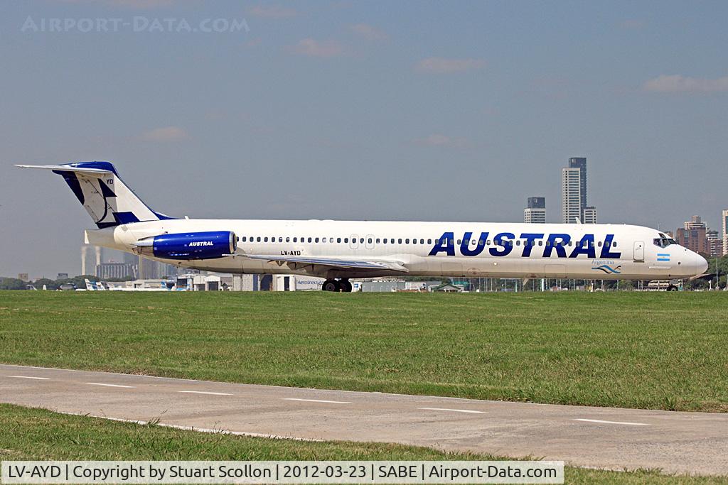 LV-AYD, 1991 McDonnell Douglas MD-83 (DC-9-83) C/N 53015, Austral