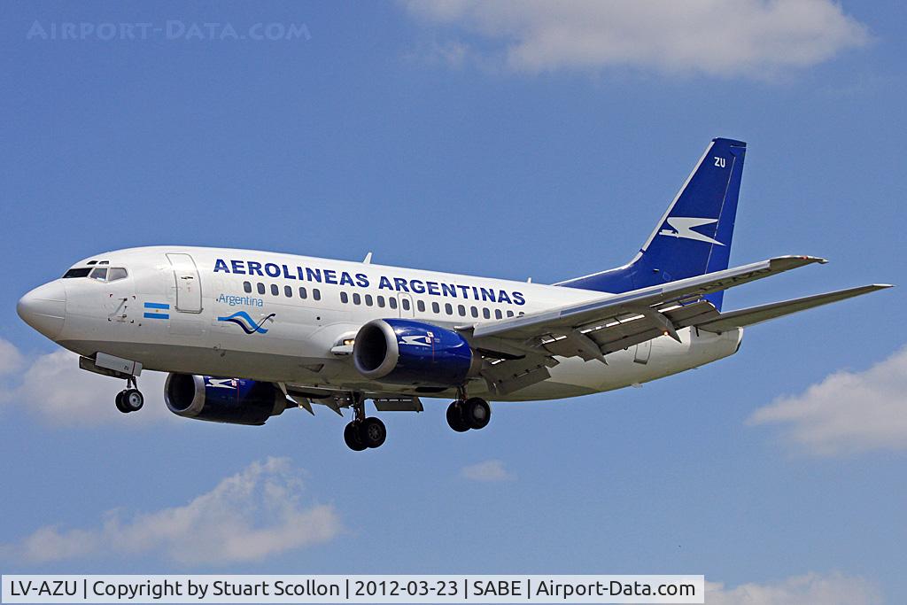 LV-AZU, 1993 Boeing 737-528 C/N 25235, Aerolinas