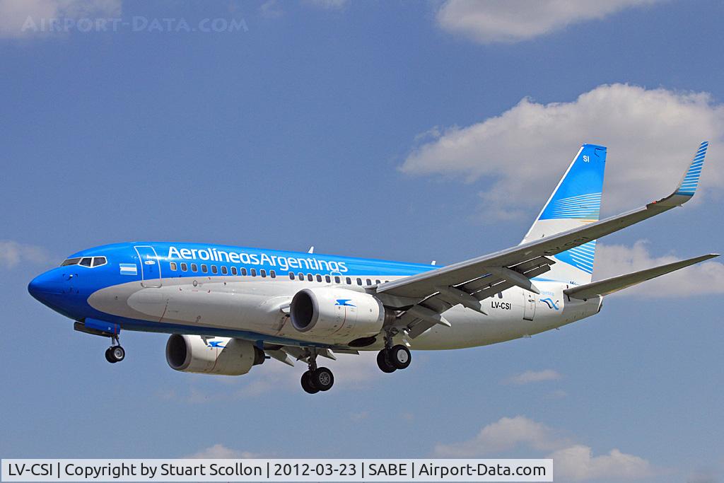 LV-CSI, 2001 Boeing 737-7Q8 C/N 30707, Aerolineas