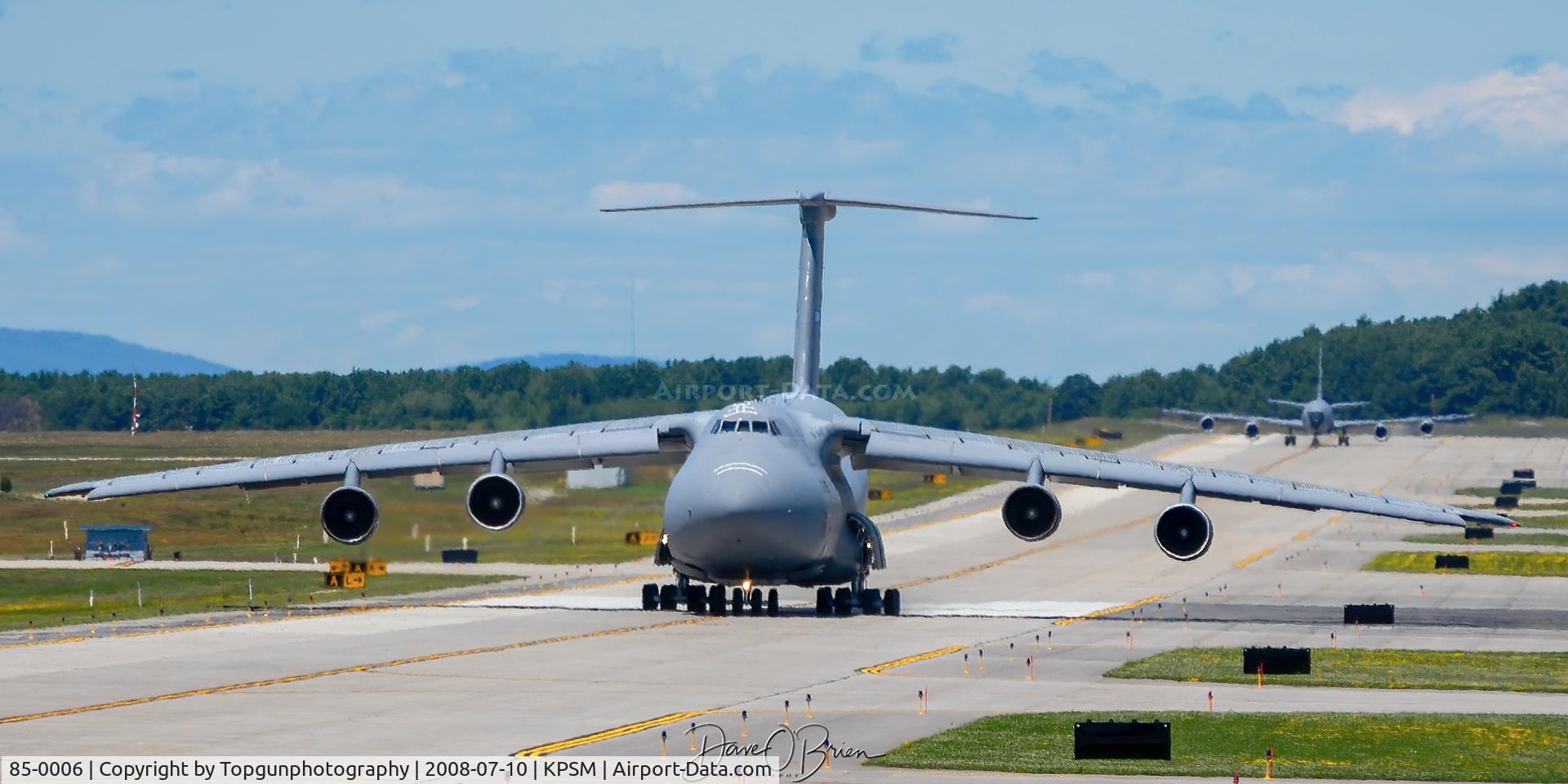 85-0006, 1985 Lockheed C-5B Galaxy C/N 500-0092, RODD99 taxing back to RW34
