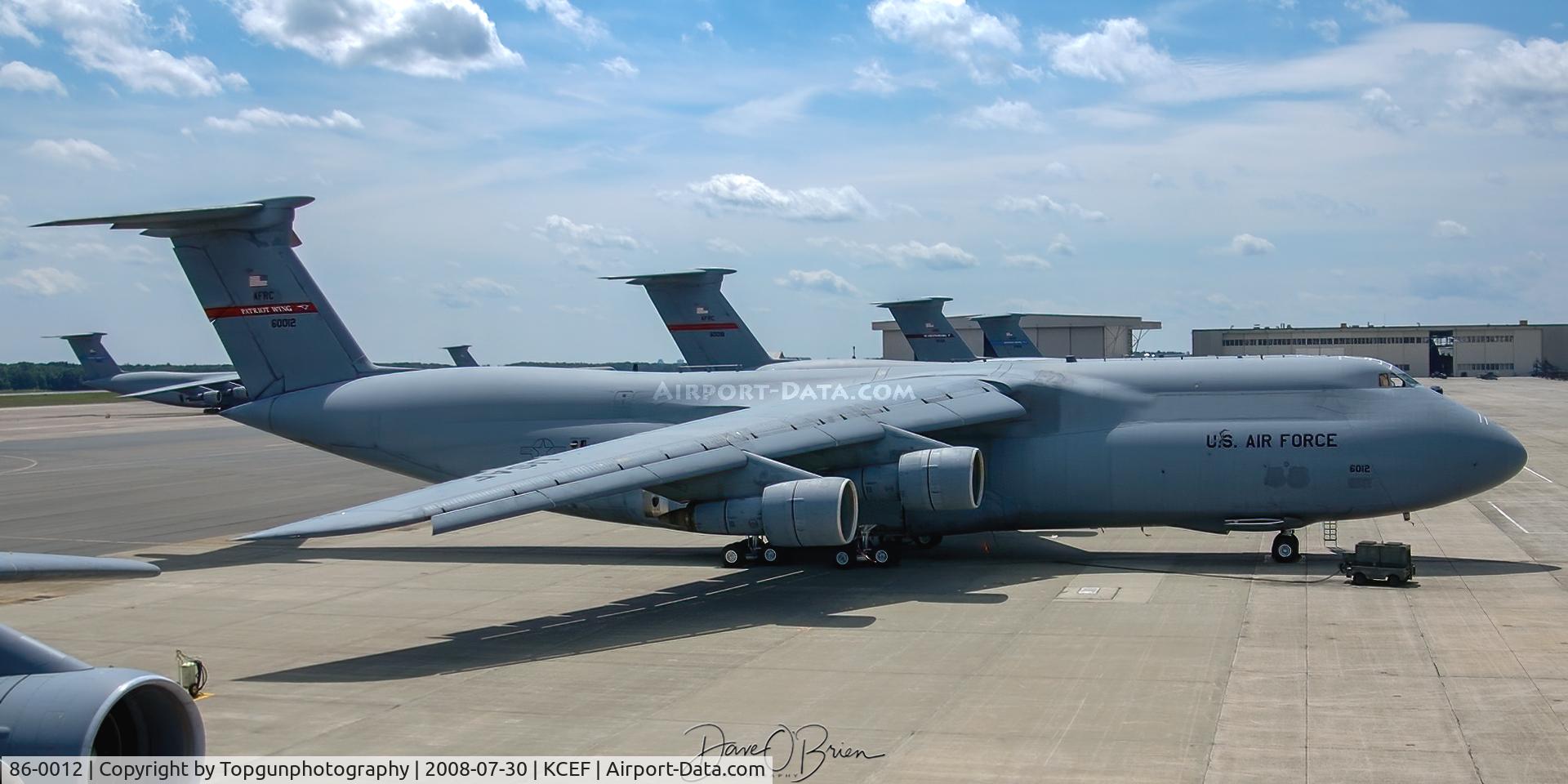 86-0012, 1986 Lockheed C-5B Galaxy C/N 500-0098, Westover ramp