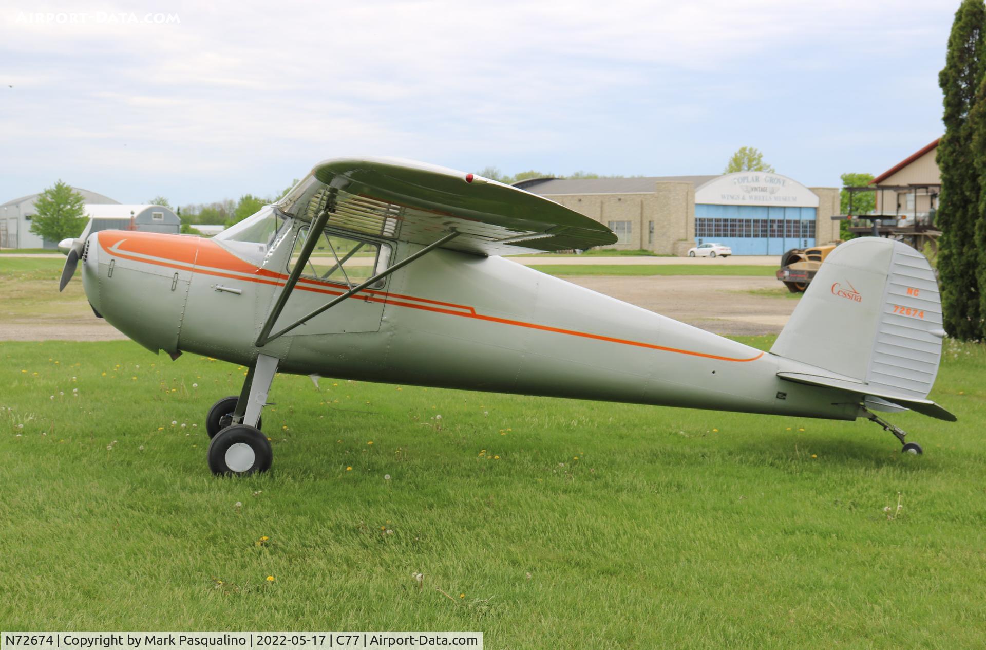 N72674, 1946 Cessna 120 C/N 9850, Cessna 120