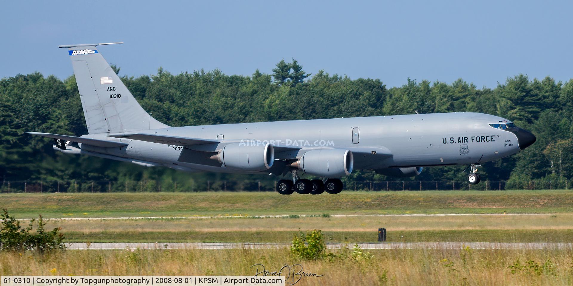 61-0310, 1961 Boeing KC-135R Stratotanker C/N 18217, PACK21 landing RW16