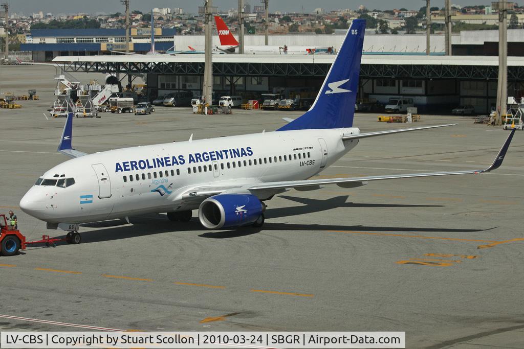 LV-CBS, 2000 Boeing 737-73V C/N 30236, Aerolineas
