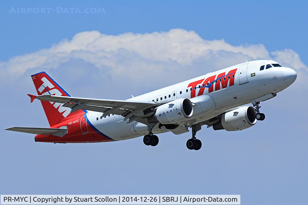 PR-MYC, 2008 Airbus A319-112 C/N 3733, TAM SDU