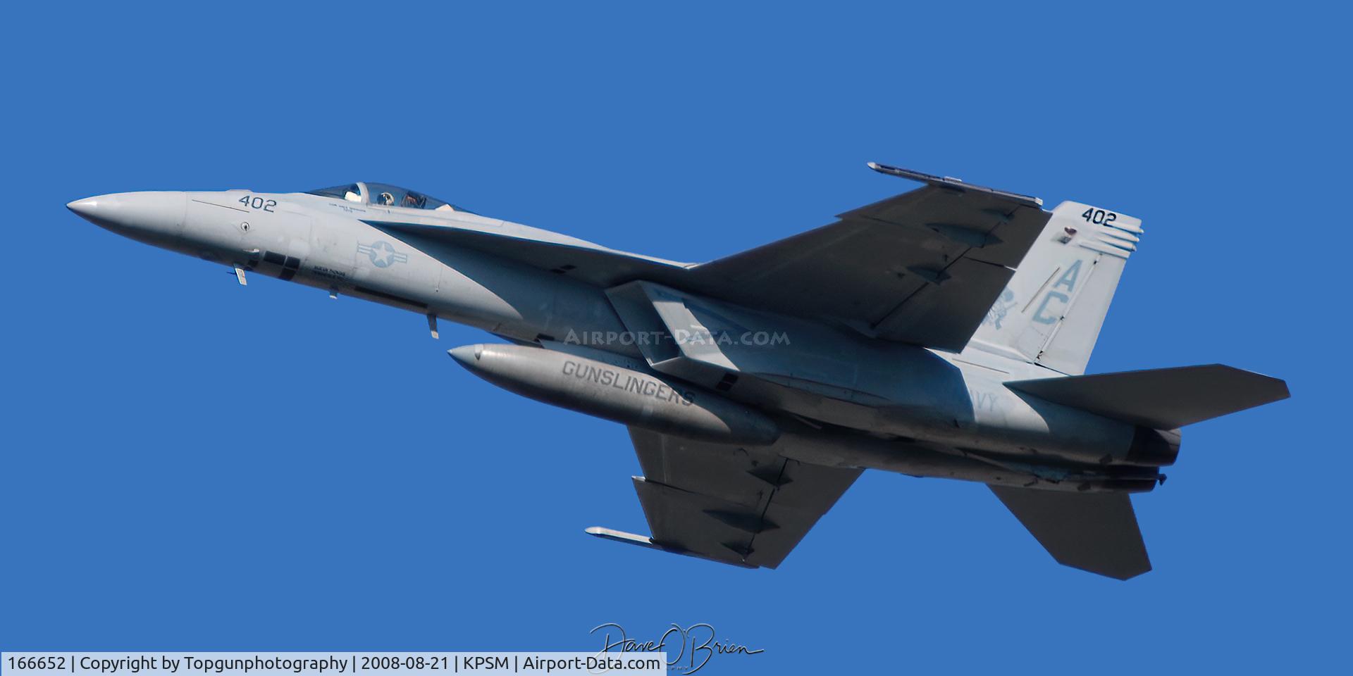166652, Boeing F/A-18E Super Hornet C/N E115, GUN31 off RW16