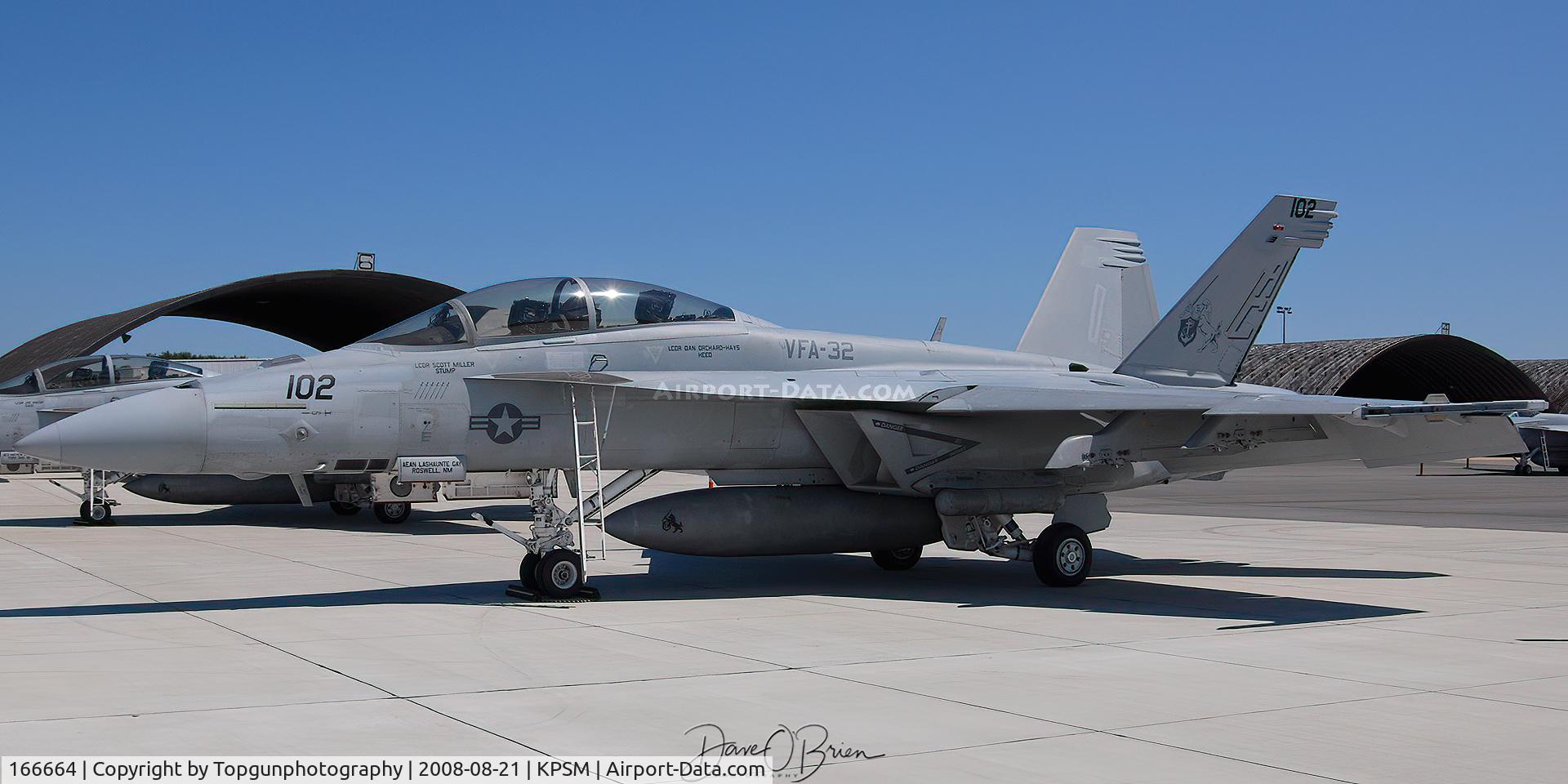 166664, Boeing F/A-18F Super Hornet C/N F142, VFA-32 Swordsman