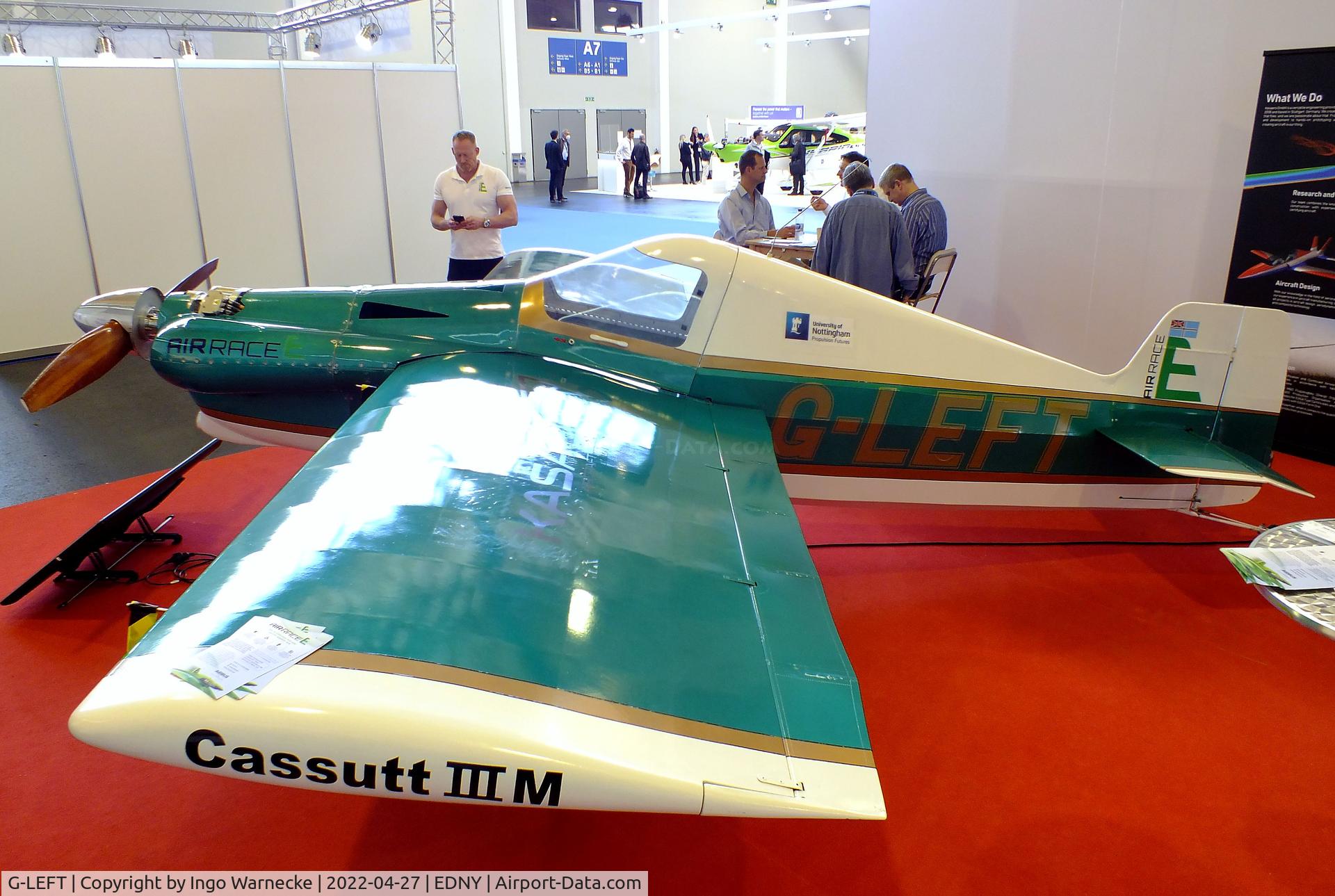 G-LEFT, 2010 Cassutt IIIM Racer C/N LAA 034-14983, Cassutt IIIM with electric motor at the AERO 2022, Friedrichshafen