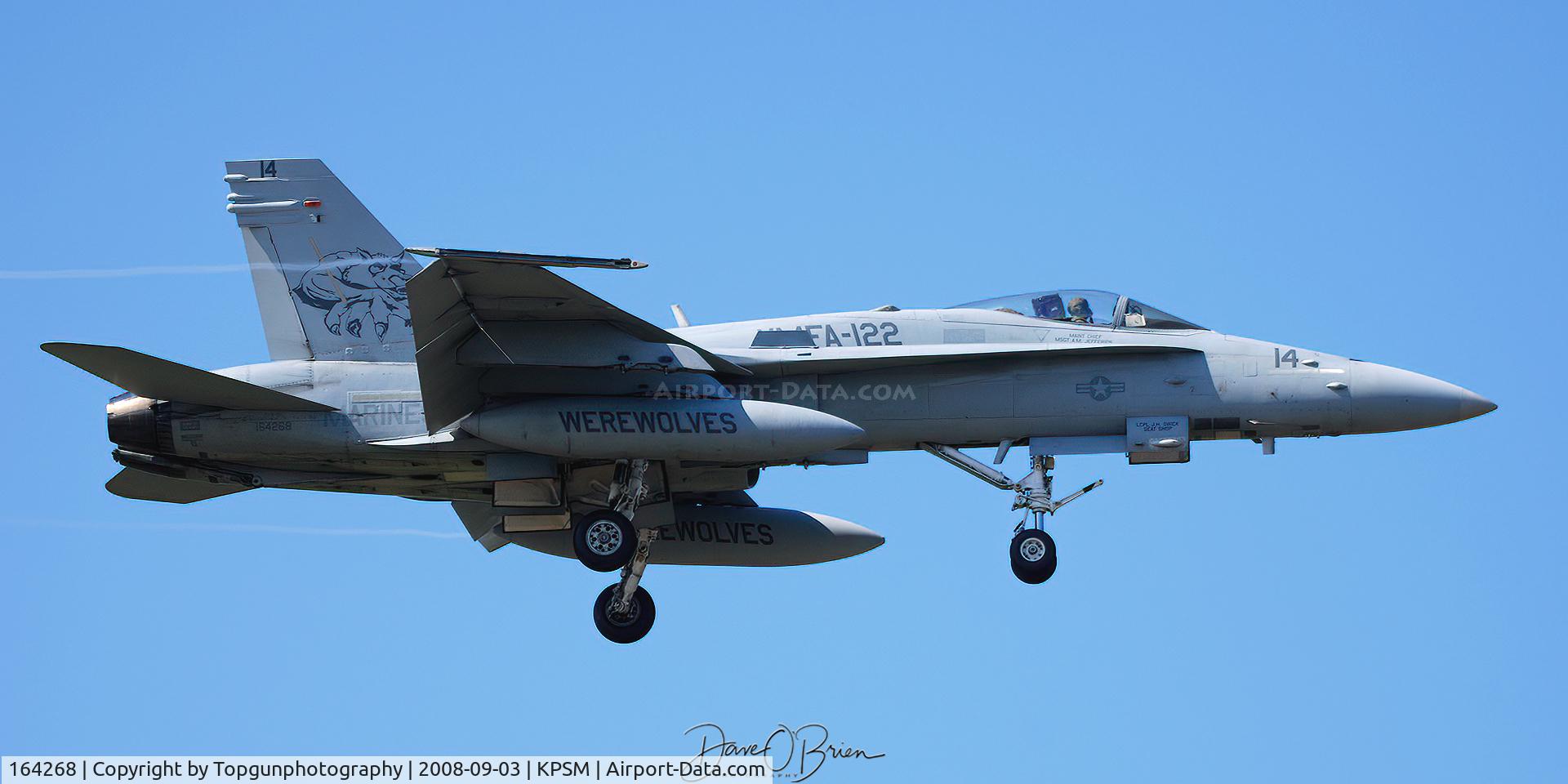 164268, McDonnell Douglas F/A-18C Hornet C/N 1031/C246, MAZDA42 
VMFA-122 Werewolves
