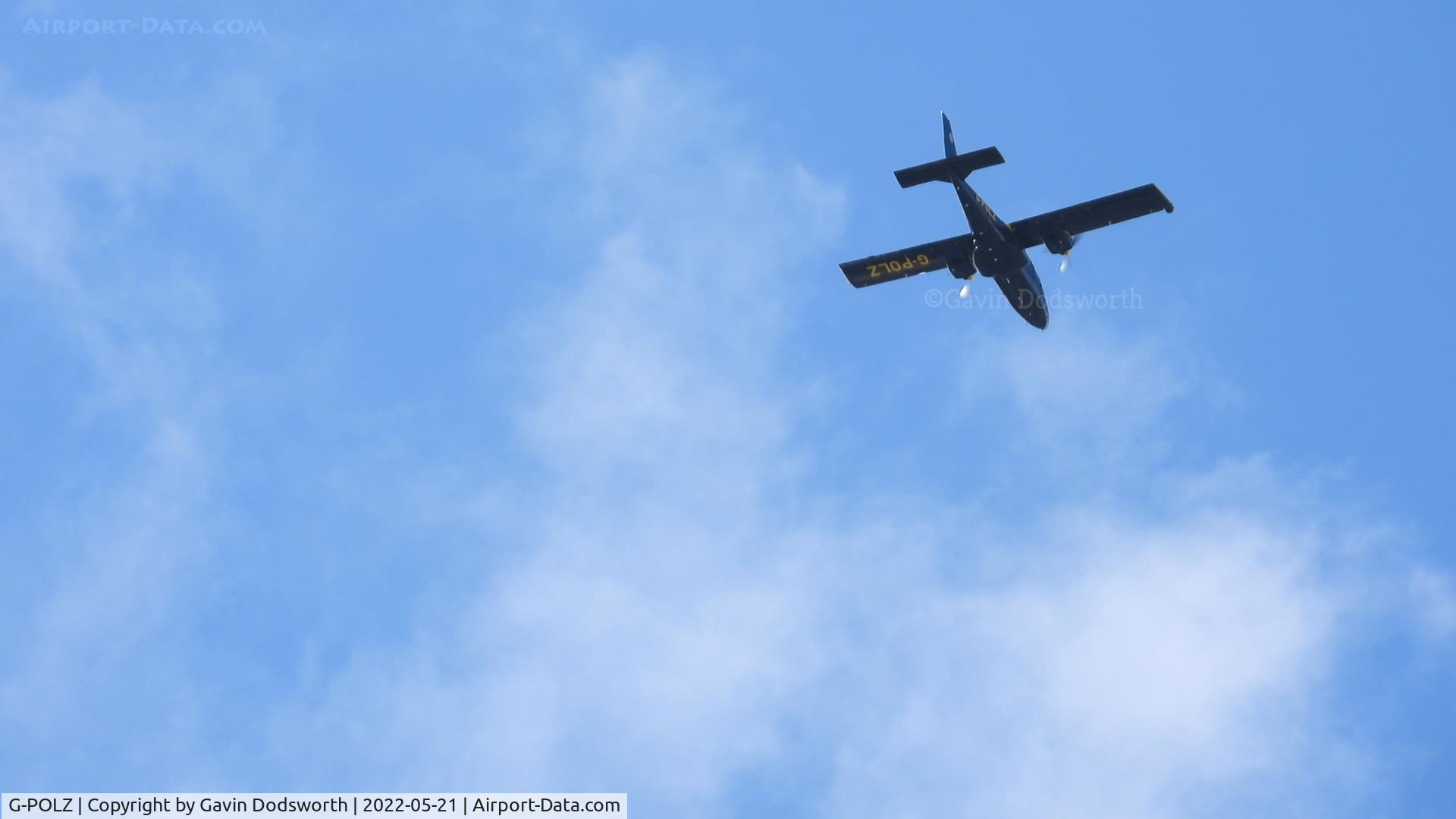 G-POLZ, 2016 Vulcanair P-68R Victor C/N 487/R, Heading north over Darlington on May 21st 2022