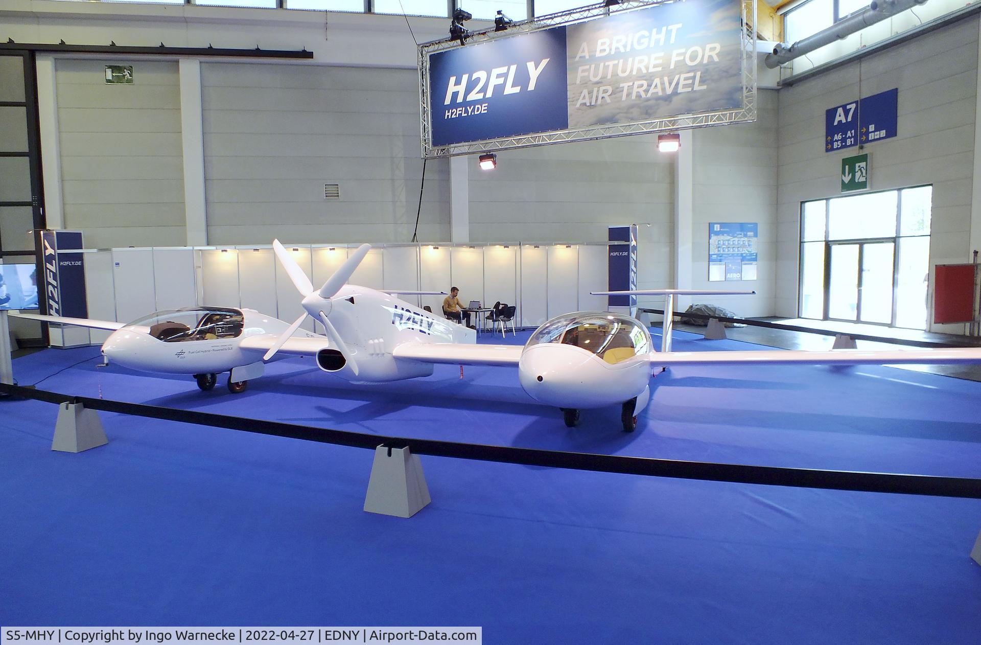 S5-MHY, 2016 H2FLY HY4 Pipistrel C/N 001, DLR/H2FLY HY4 with electric motor powered by fuel cell, at the AERO 2022, Friedrichshafen