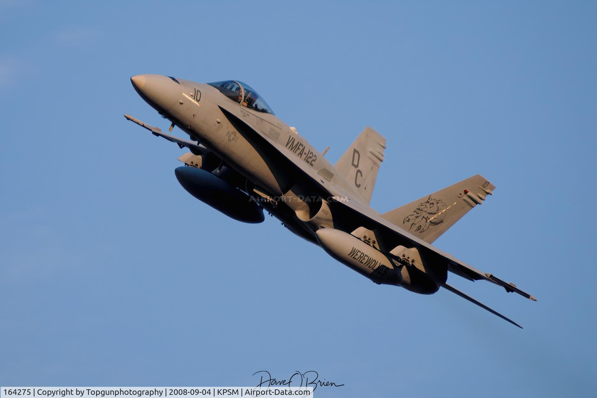 164275, 1991 McDonnell Douglas F/A-18C Hornet C/N 1038/C252, MAZDA51 flexing left