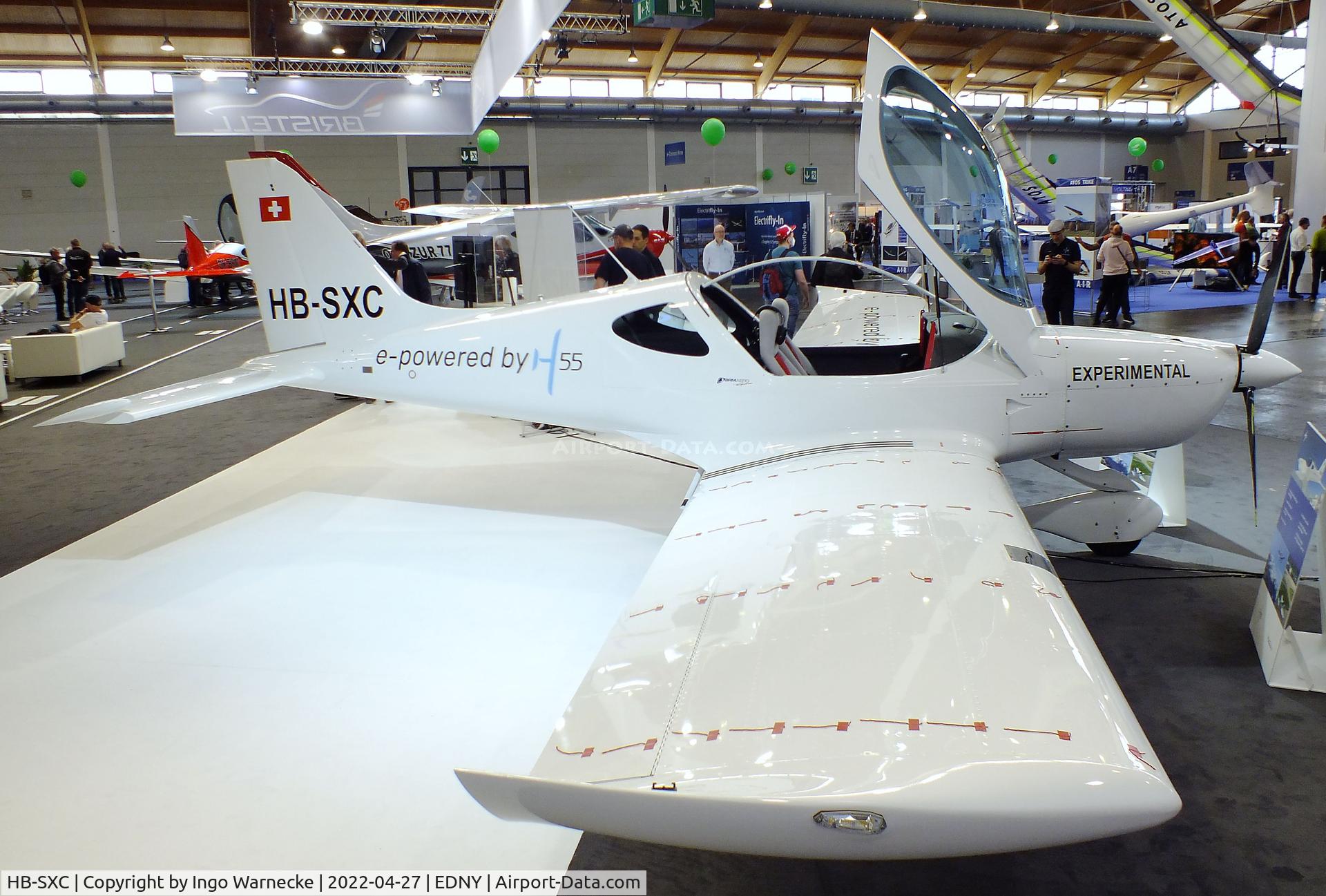 HB-SXC, 2018 BRM Aero Bristell B23 Energic C/N 02/2018, BRM Aero Bristell/H55 B23 Energic with Emrax electric motor at the AERO 2022, Friedrichshafen