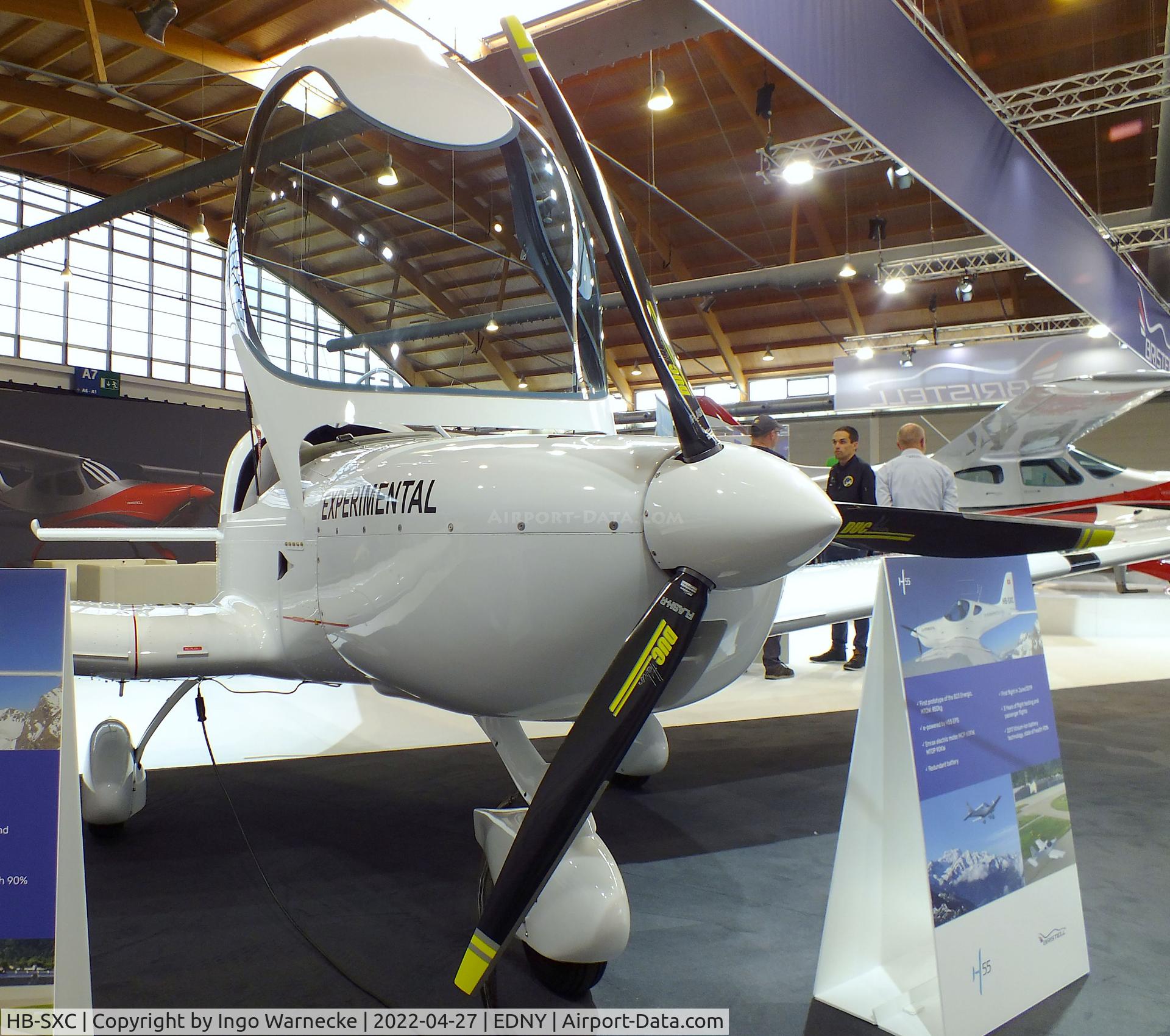HB-SXC, 2018 BRM Aero Bristell B23 Energic C/N 02/2018, BRM Aero Bristell/H55 B23 Energic with Emrax electric motor at the AERO 2022, Friedrichshafen