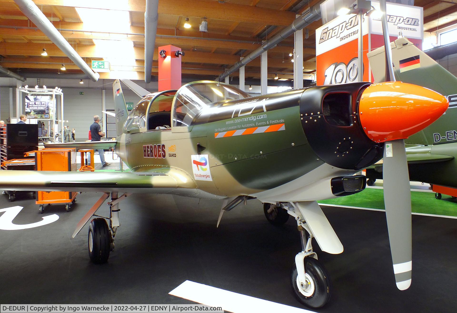 D-EDUR, 1980 SIAI-Marchetti SF-260 C/N 110, SIAI-Marchetti SF.260 of Team Niebergall at the AERO 2022, Friedrichshafen