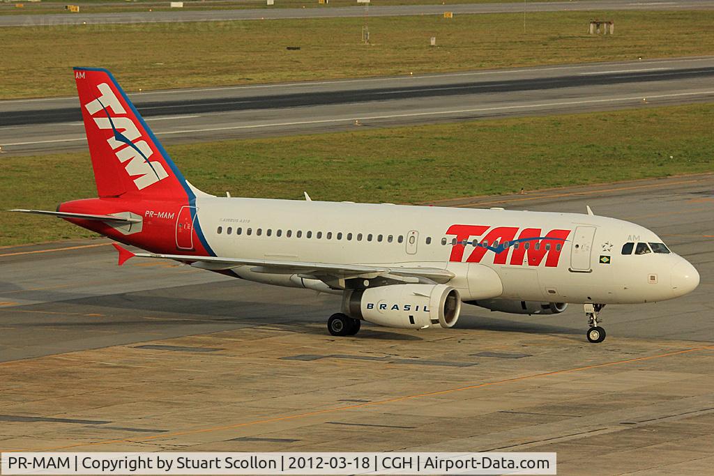PR-MAM, 2002 Airbus A319-132 C/N 1826, TAM CGH
