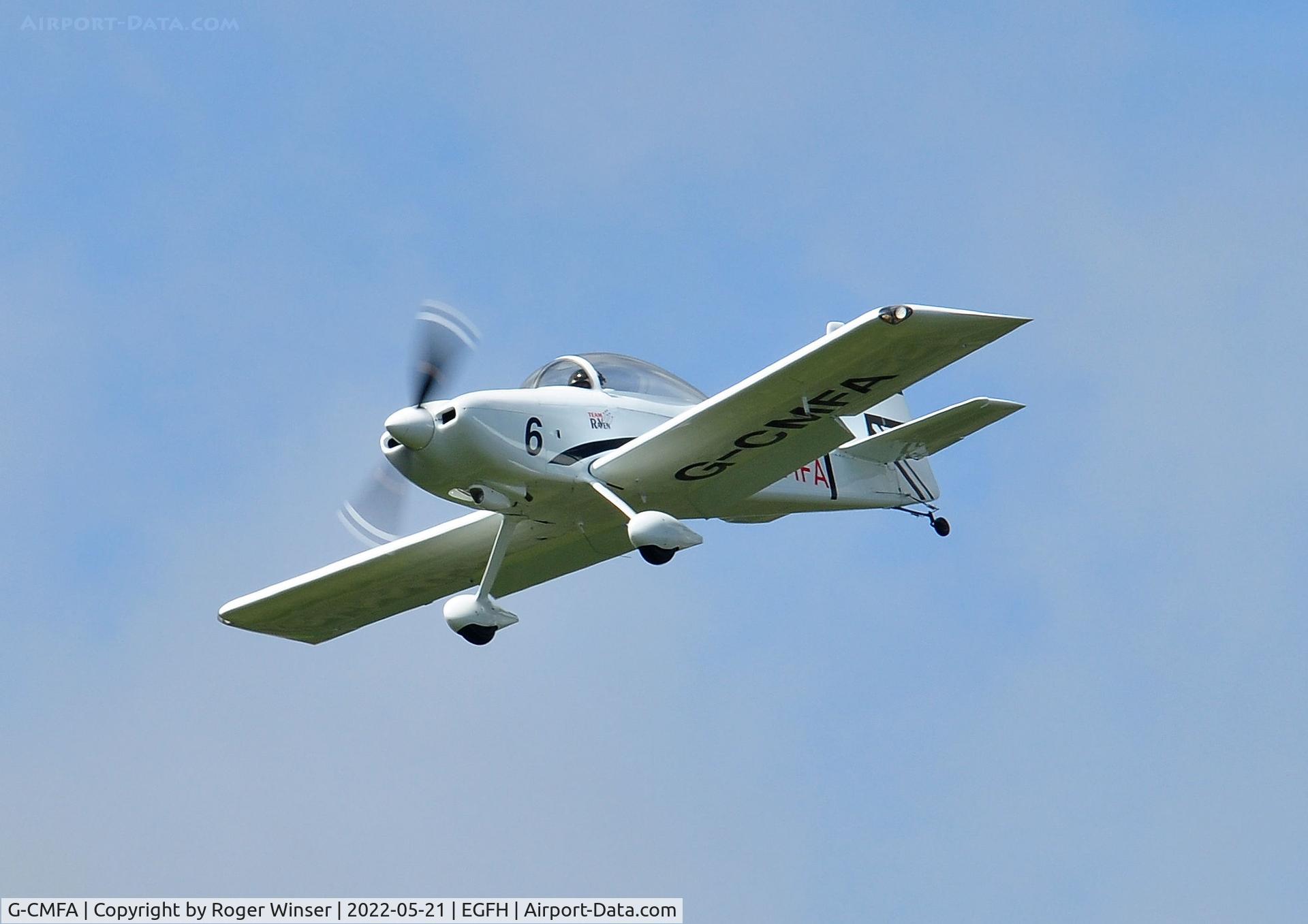 G-CMFA, 2006 Vans RV-8 C/N PFA 303-14471, Raven 6 in Team Raven. Finals to land Runway 22.