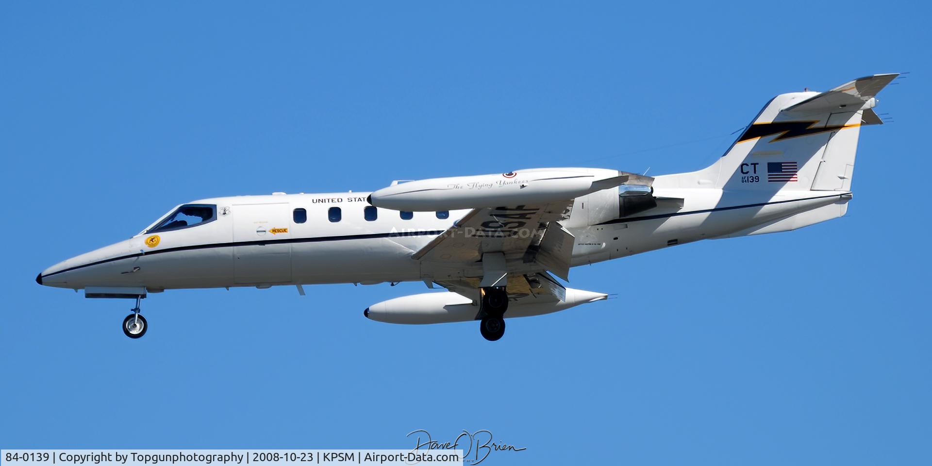 84-0139, 1984 Gates Learjet C-21A C/N 35A-585, YANKEE21 working RW34