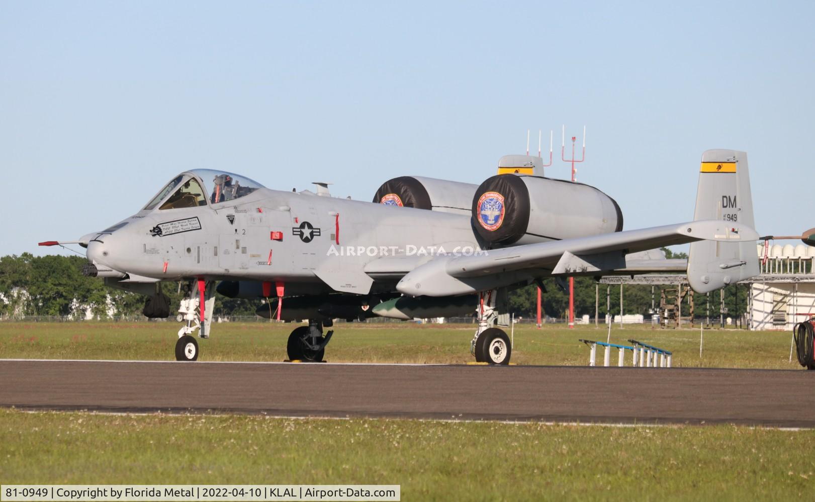 81-0949, 1981 Fairchild Republic A-10C Thunderbolt II C/N A10-0644, Sun N Fun 2022
