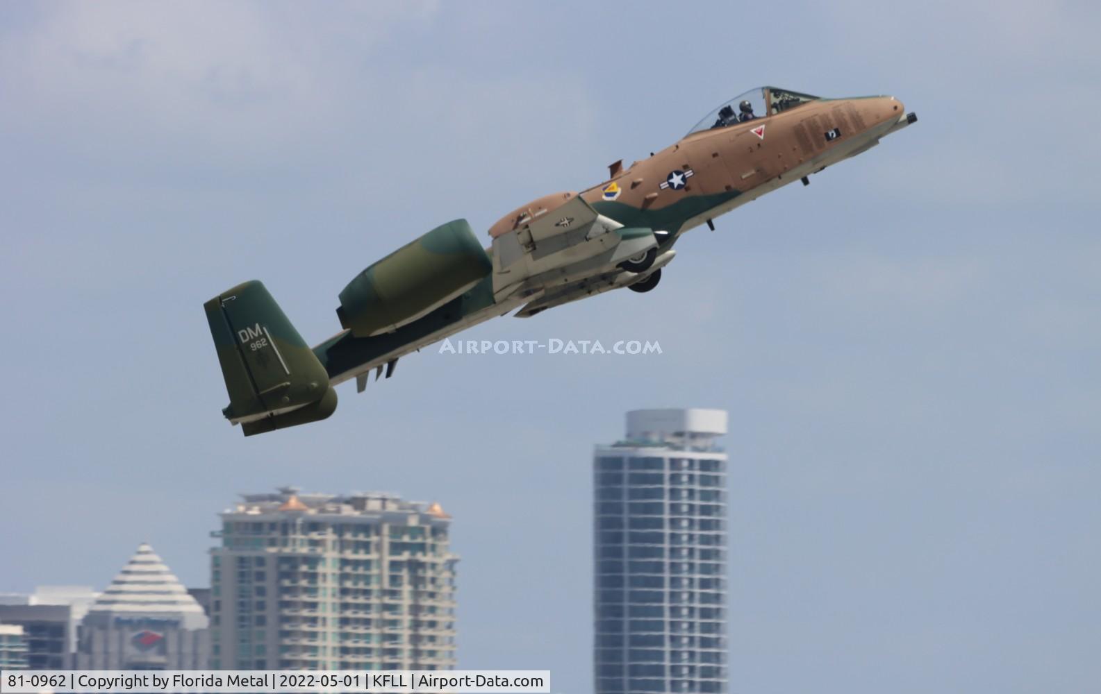 81-0962, 1981 Fairchild Republic A-10C Thunderbolt II C/N A10-0657, FLL 2022