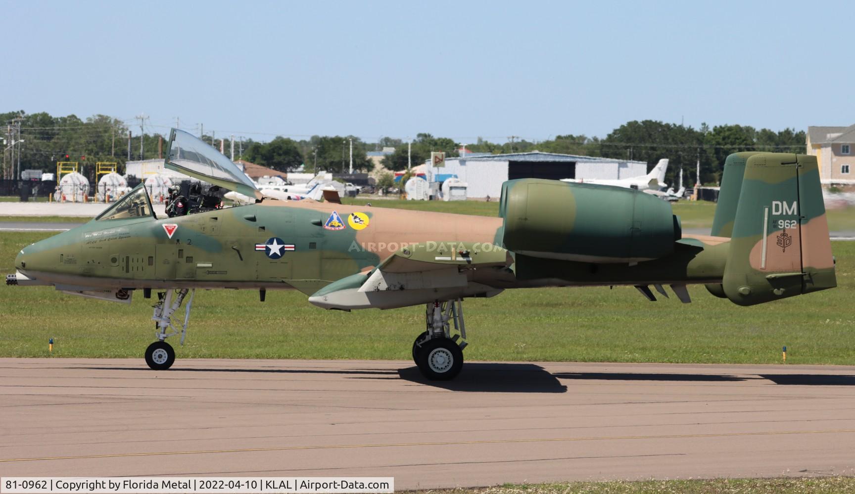 81-0962, 1981 Fairchild Republic A-10C Thunderbolt II C/N A10-0657, Sun N Fun 2022