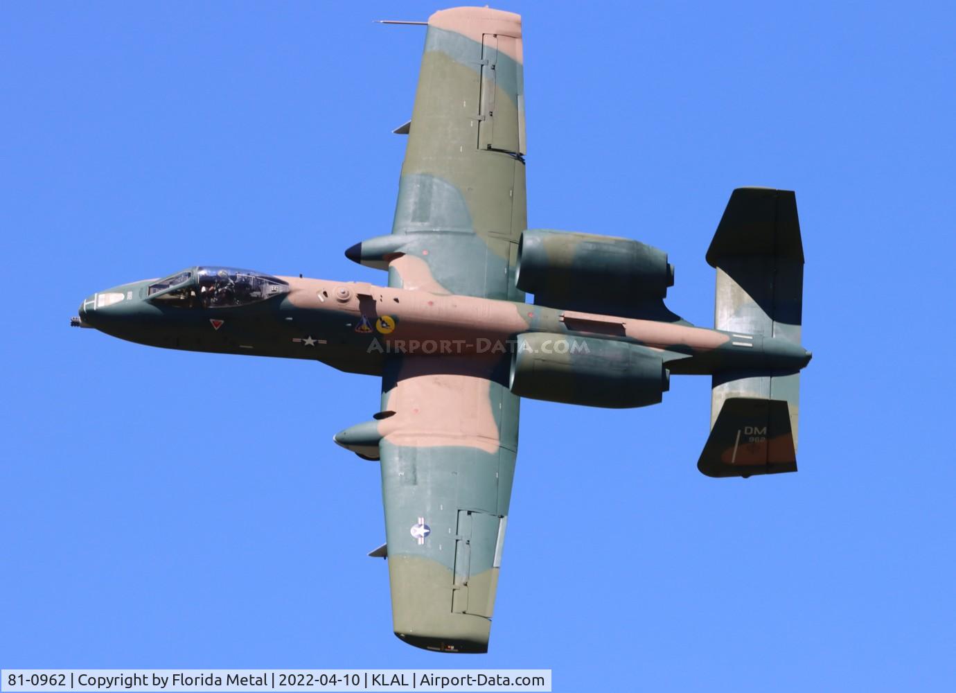 81-0962, 1981 Fairchild Republic A-10C Thunderbolt II C/N A10-0657, Sun N Fun 2022