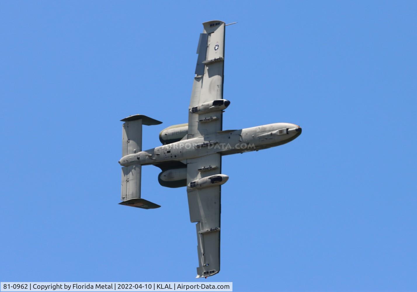 81-0962, 1981 Fairchild Republic A-10C Thunderbolt II C/N A10-0657, Sun N Fun 2022