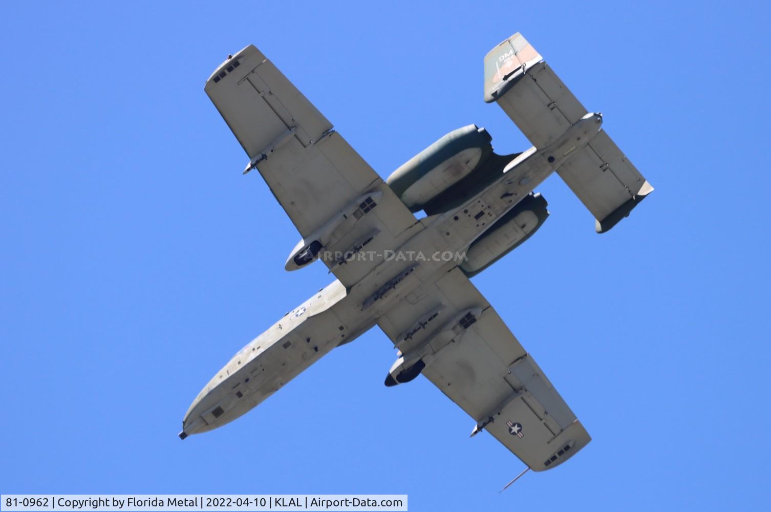 81-0962, 1981 Fairchild Republic A-10C Thunderbolt II C/N A10-0657, Sun N Fun 2022