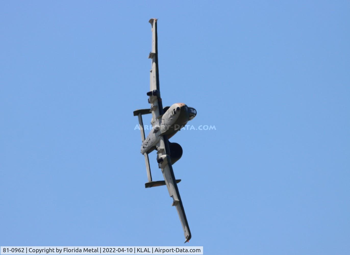 81-0962, 1981 Fairchild Republic A-10C Thunderbolt II C/N A10-0657, Sun N Fun 2022