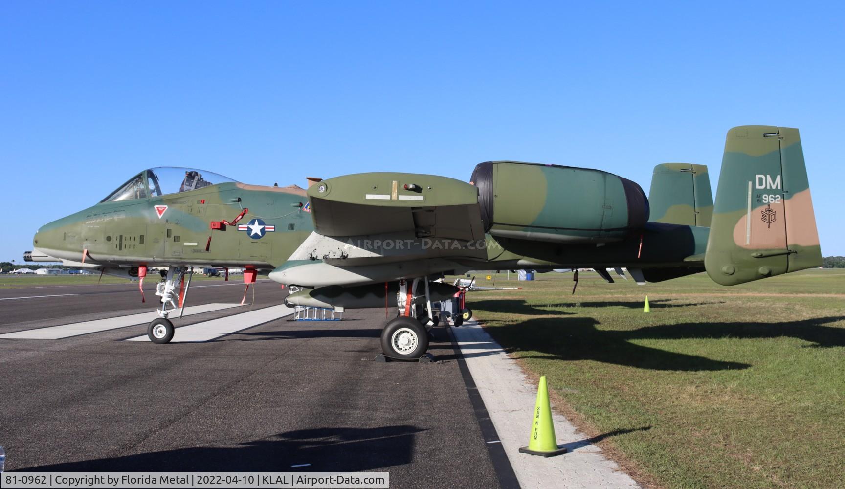 81-0962, 1981 Fairchild Republic A-10C Thunderbolt II C/N A10-0657, Sun N Fun 2022