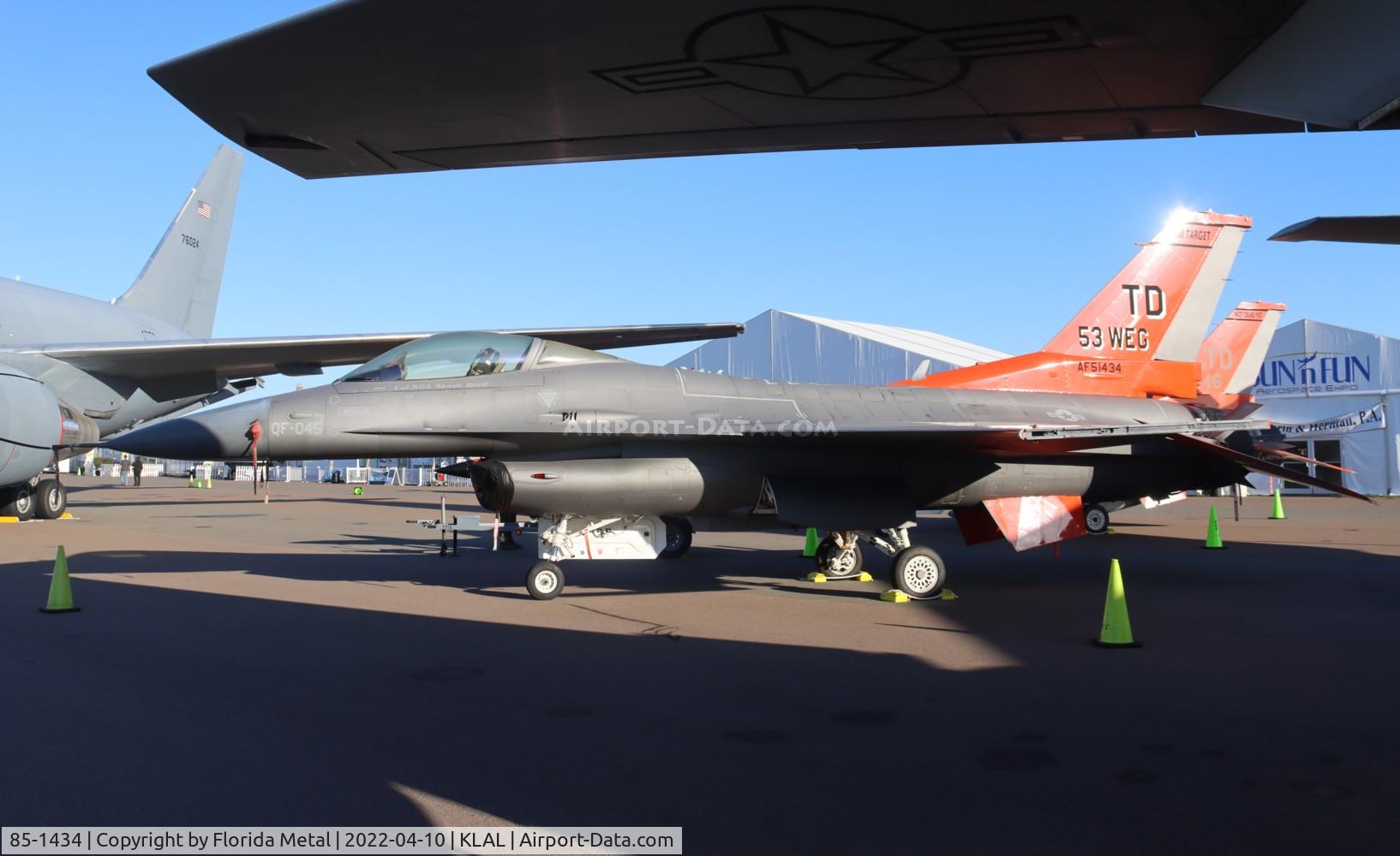 85-1434, 1985 General Dynamics F-16C Fighting Falcon C/N 5C-214, Sun N Fun 2022