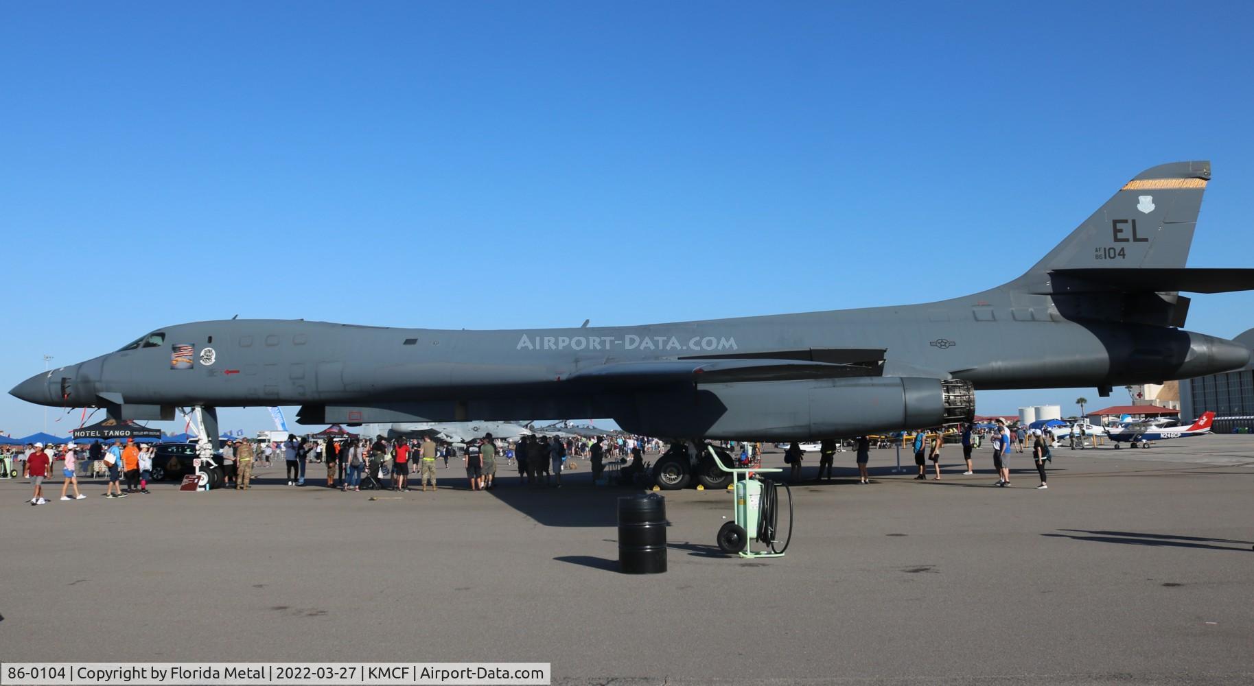 86-0104, 1986 Rockwell B-1B Lancer C/N 64, MacDill Airfest 2022